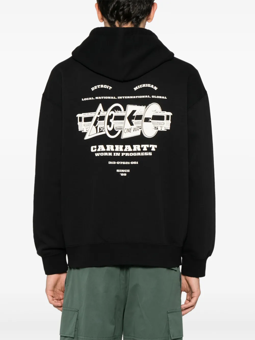 Carhartt WIP Runaway hoodie Zwart