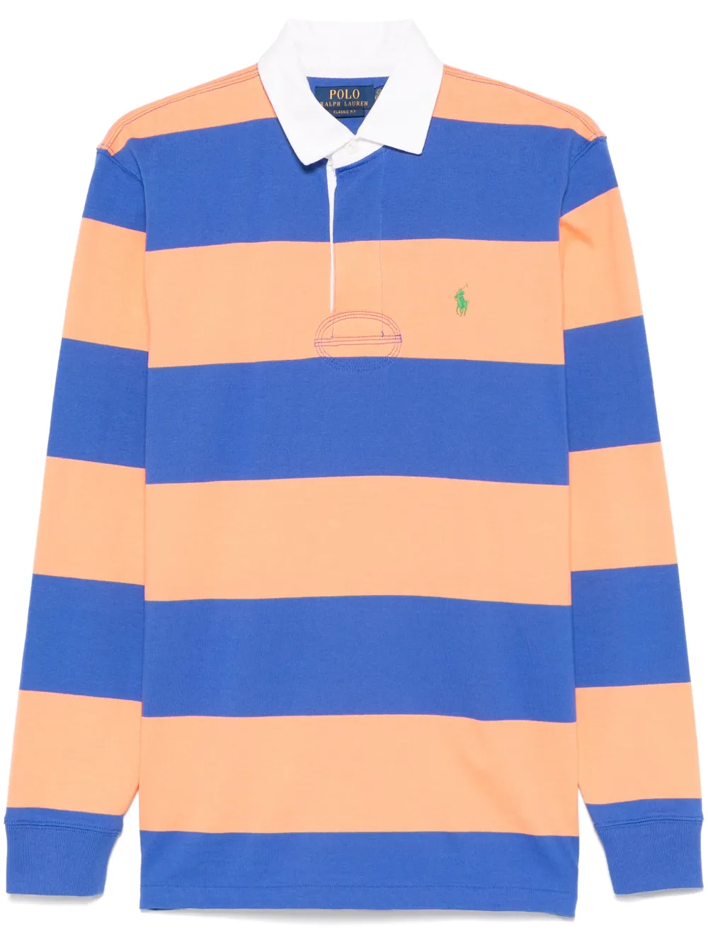 striped rugby polo shirt