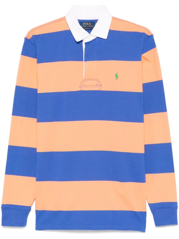 Polo Ralph Lauren ストライプ ラガーシャツ | オレンジ