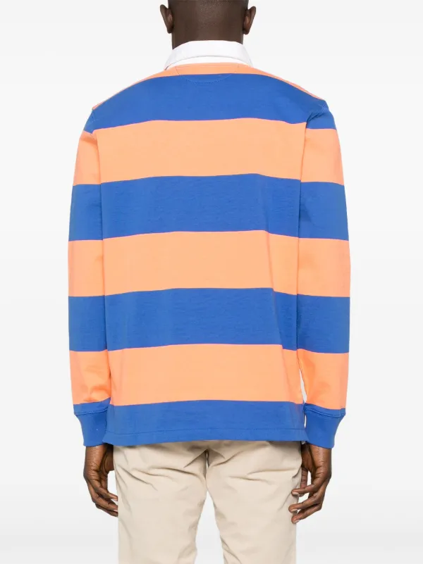 Polo Ralph Lauren ストライプ ラガーシャツ | オレンジ