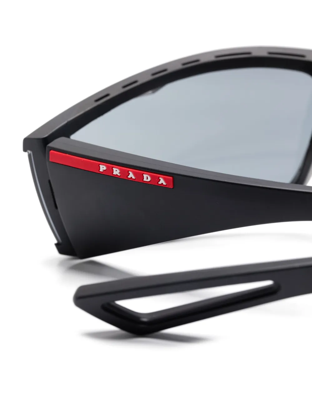 Prada Eyewear Linea Rossa zonnebril Zwart