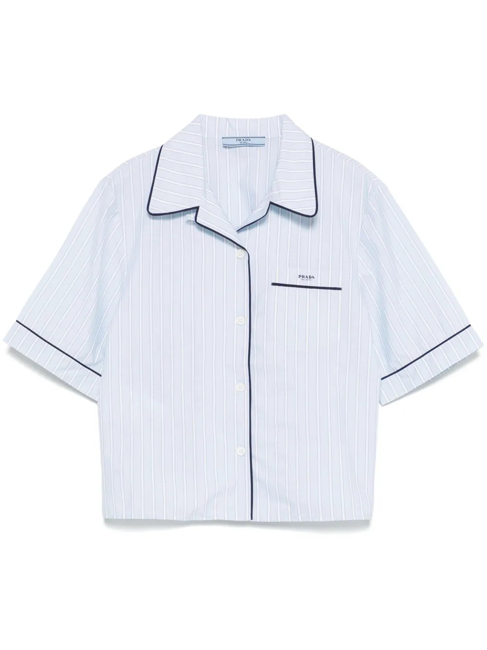 Prada Gestreept blouse Blauw