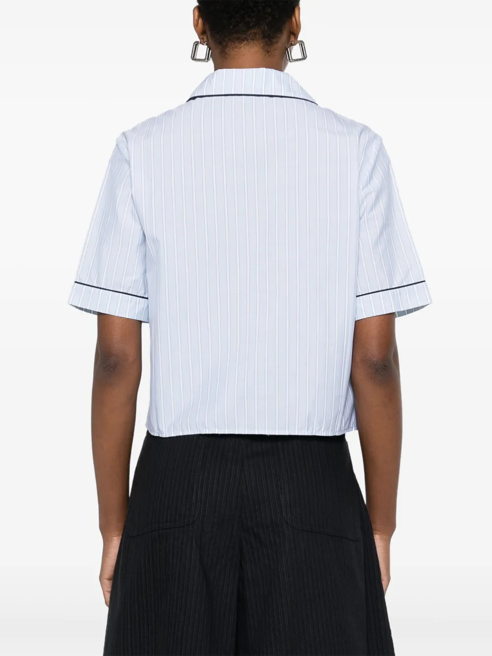 Prada Gestreept blouse Blauw