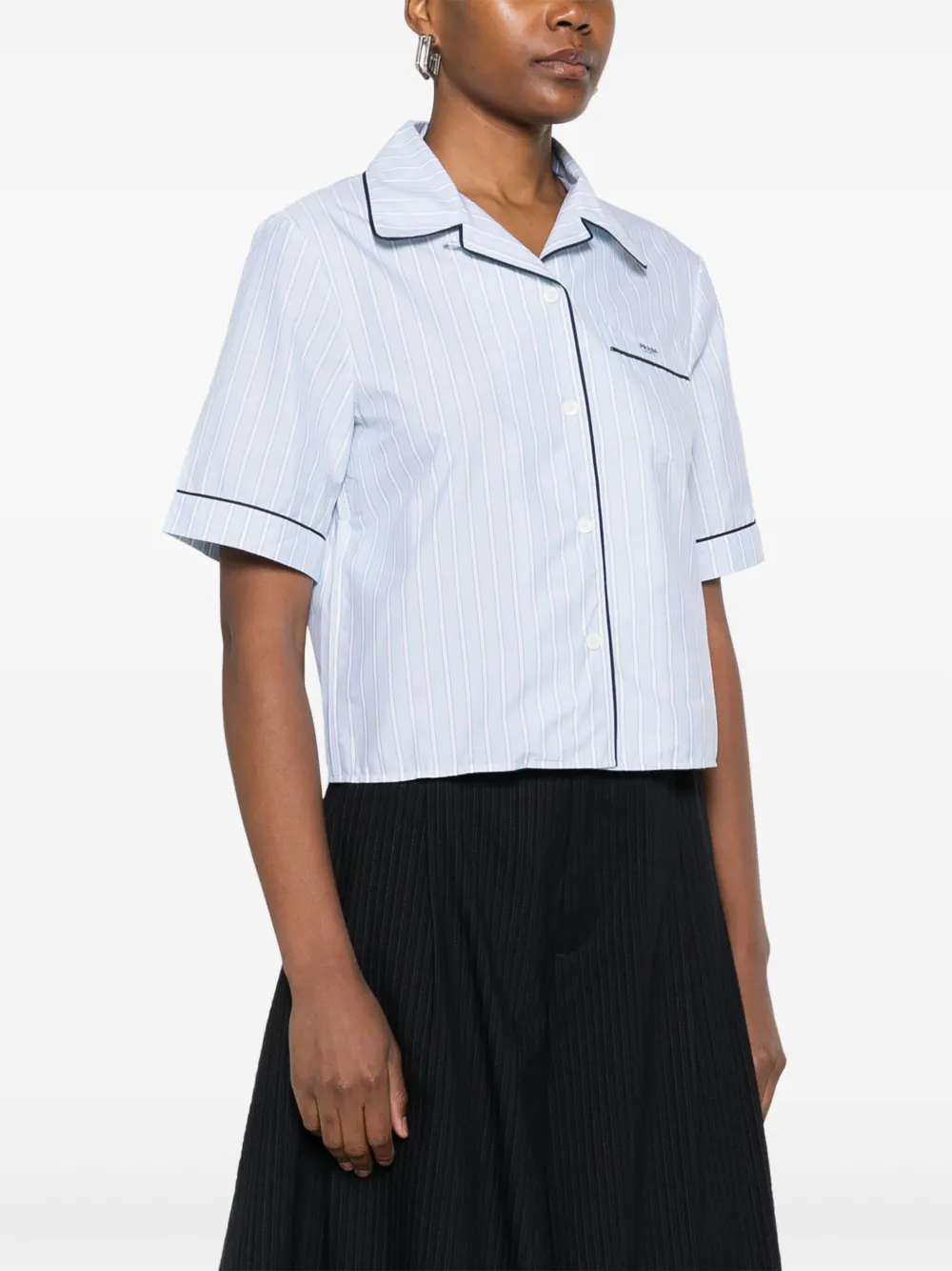 Prada Gestreept blouse Blauw