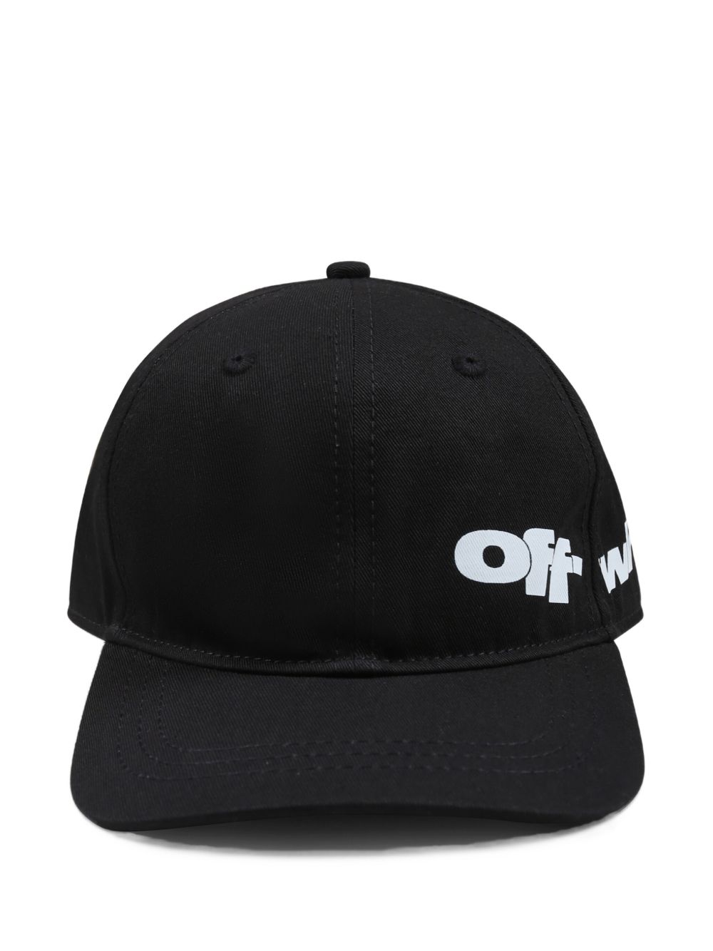 Off-White Kids Honkbalpet met logoprint Zwart