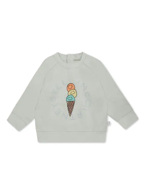 Stella McCartney Kids Felpa con stampa logo