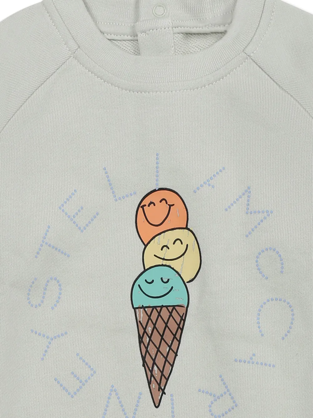 Stella McCartney Kids Sweater met logoprint Groen