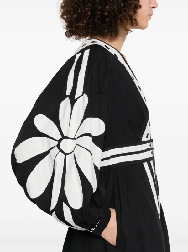 Farm Rio Nature Maxi Dress - Black