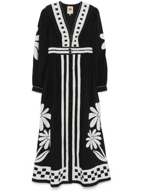 sachin and babi light blue dress FARM Rio Nature Green Long Sleeve Floral Maxi Dress main image 0