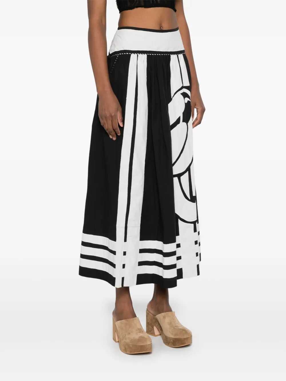 FARM RIO NATURE MIDI SKIRT