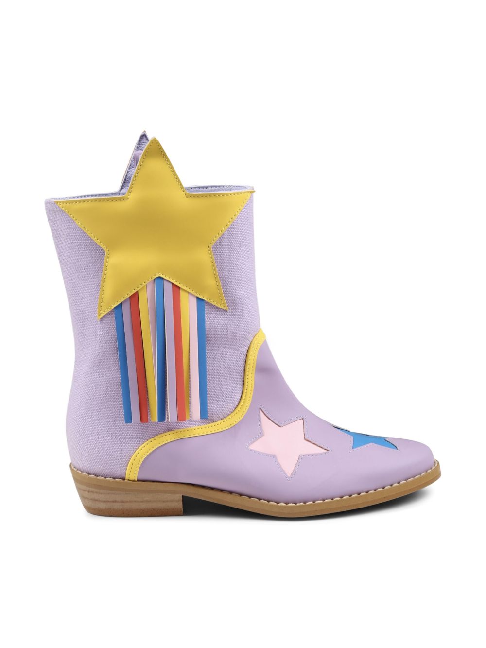 Stella McCartney Kids star-appliqué boots - Paars