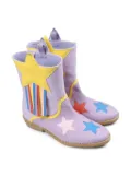 Stella McCartney Kids star-appliqué boots - Purple