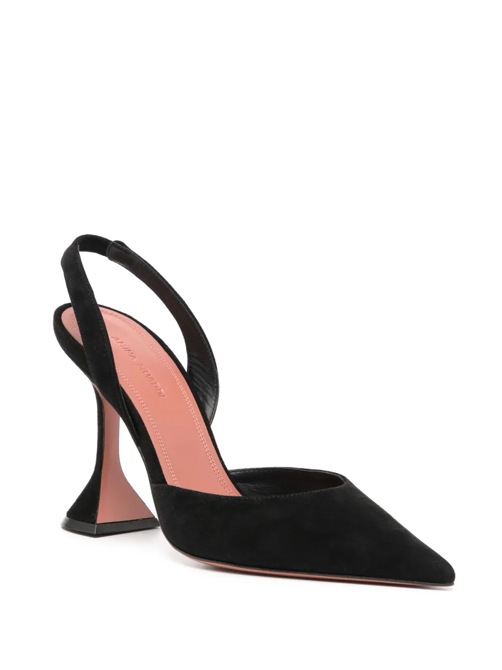 Amina Muaddi Holli Glass Sling pumps - Zwart