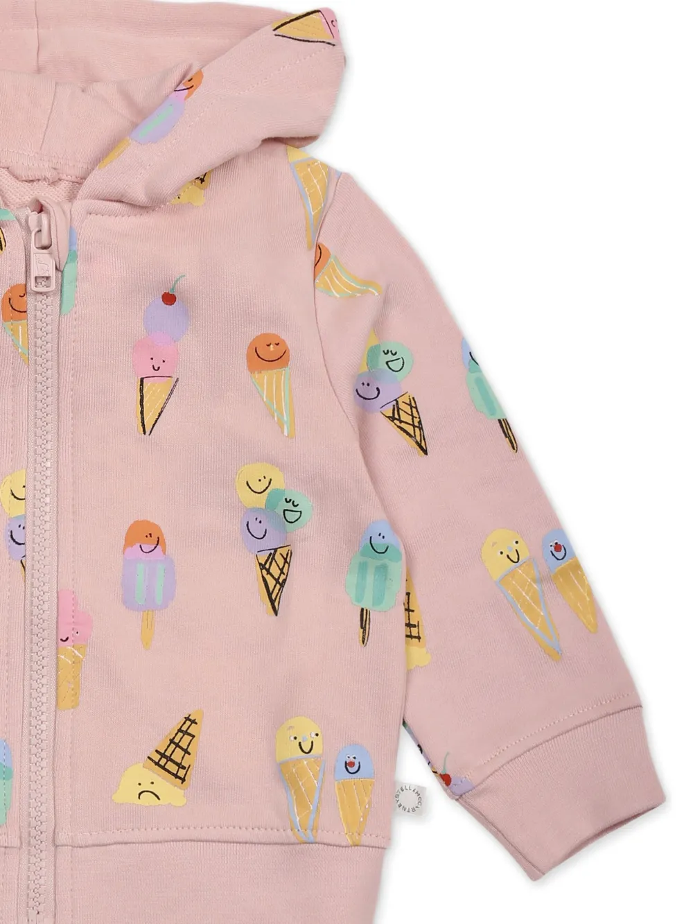 Stella McCartney Kids Hoodie met print Roze