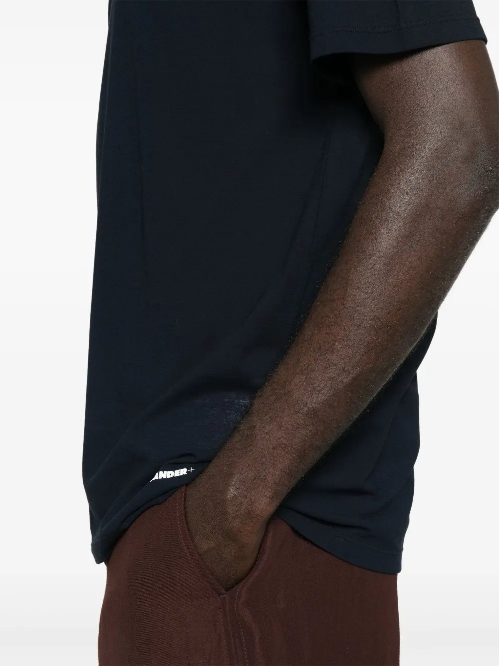 Jil Sander Katoenen crêpe T-shirt Blauw