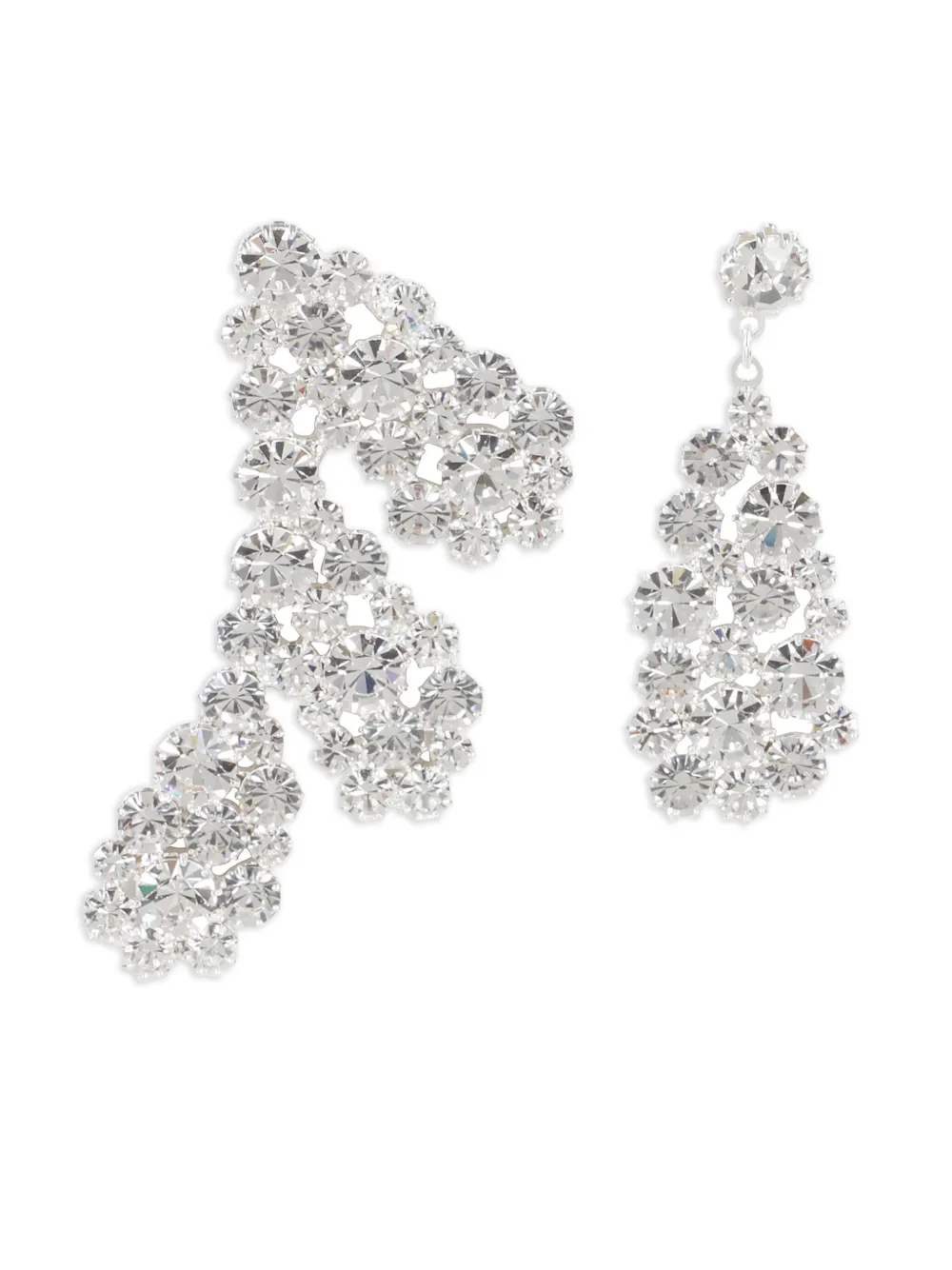 Magda Butrym aretes con detalles de cristal | plateado | Image 1