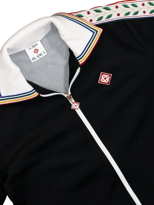 【関税込み】Casablanca ブラック Laurel トラックジャケット Casablanca Laurel トラックジャケット | ブラック | FARFETCH JP
