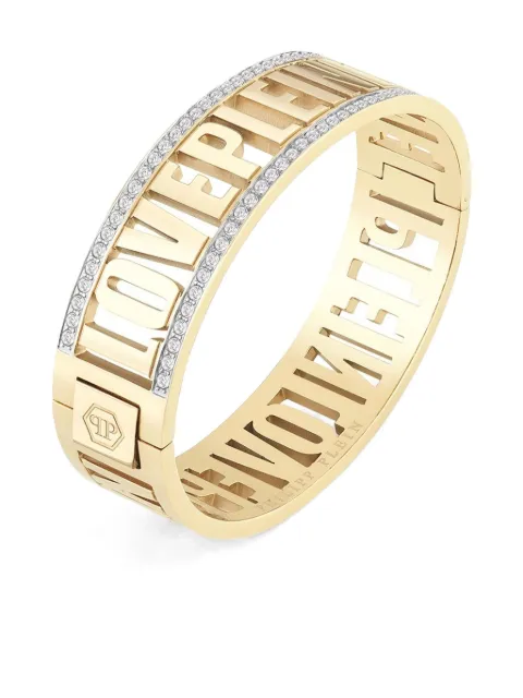Philipp Plein anillo Love Incription con diamante