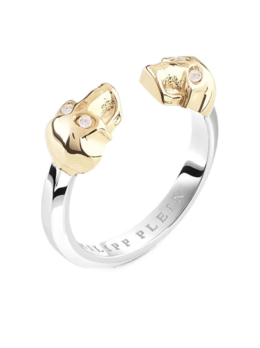 Philipp Plein Double Skull Ring