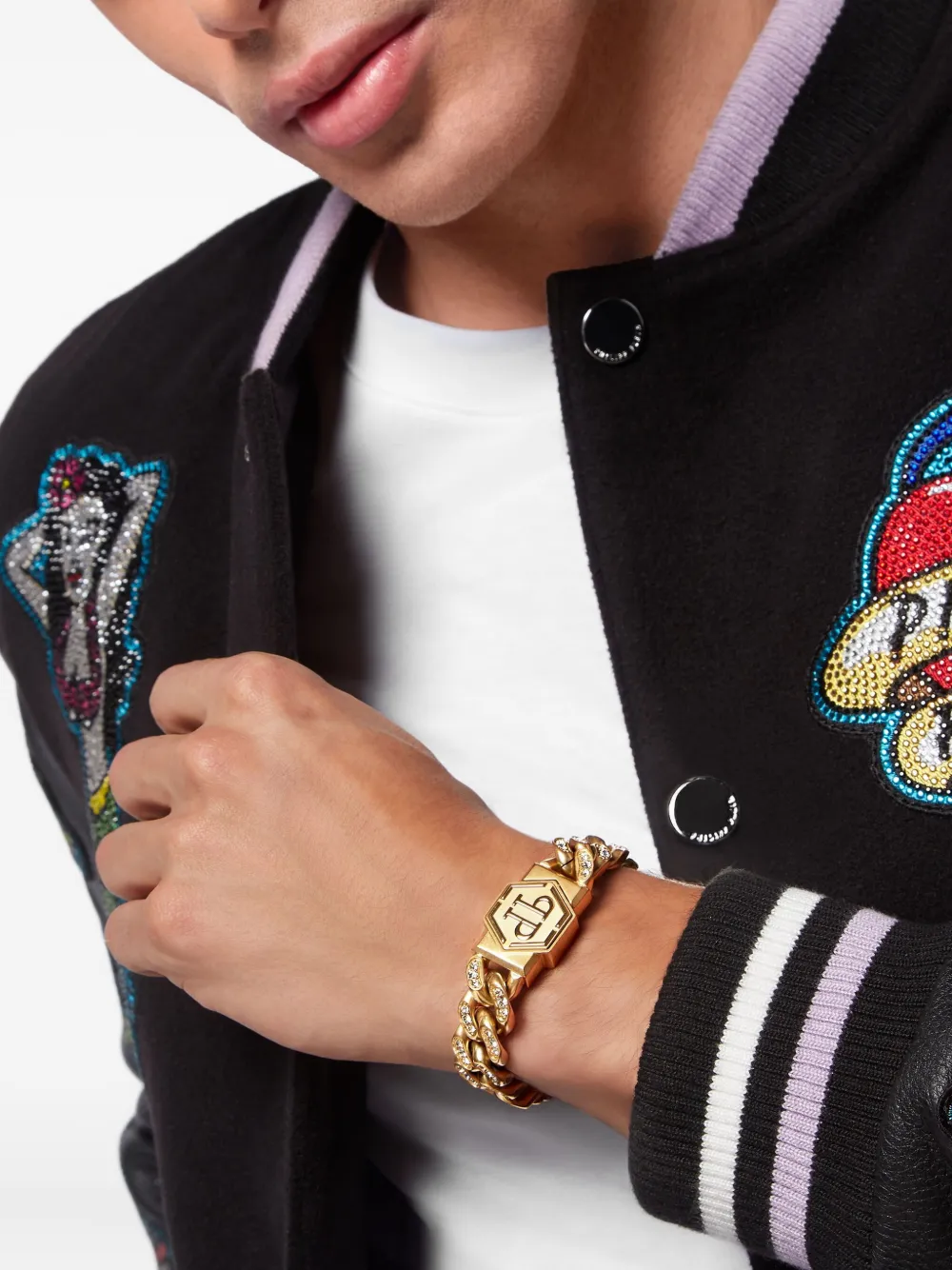 Philipp Plein pulsera con logo grabado | Image 2