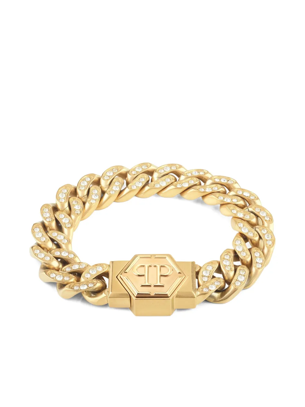 Philipp Plein pulsera con logo grabado | dorado | Image 1