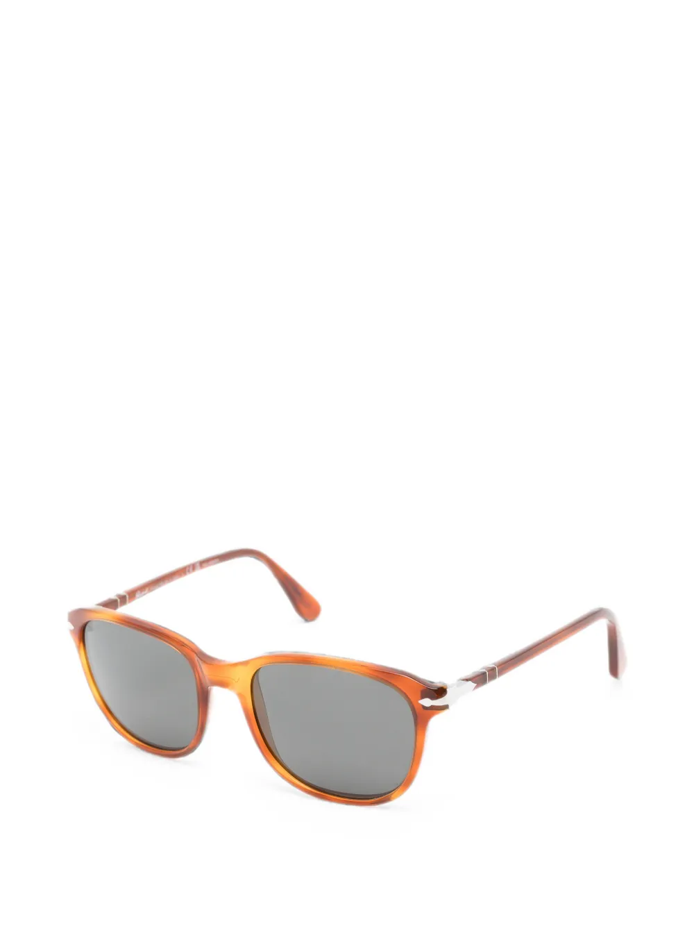 Persol Zonnebril met vierkant montuur Bruin