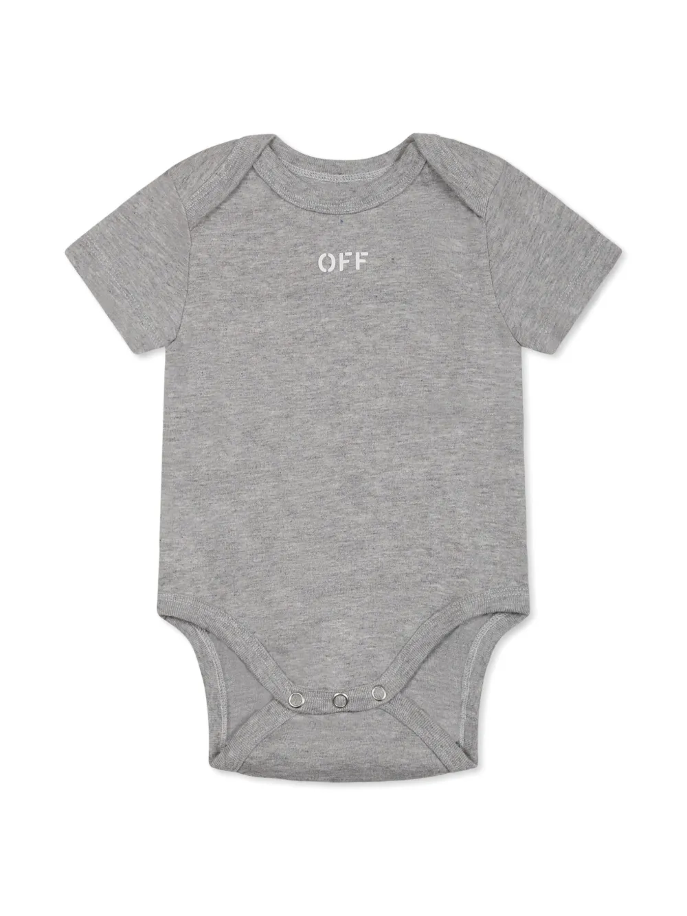 Off-White Kids Drie rompers met logoprint Wit
