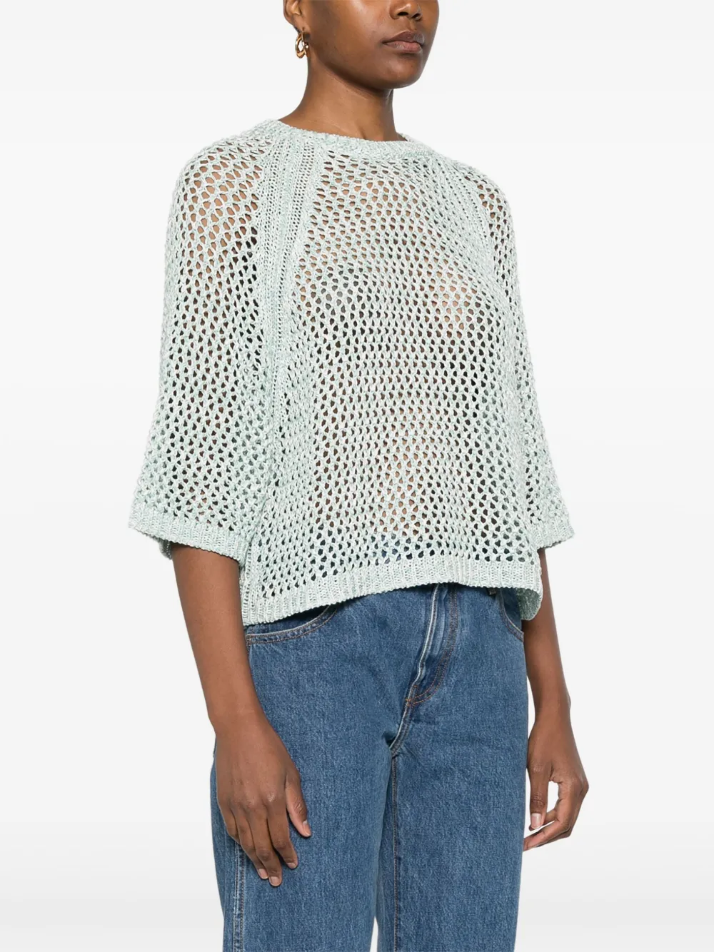Fabiana Filippi Gehaakte sweater Groen