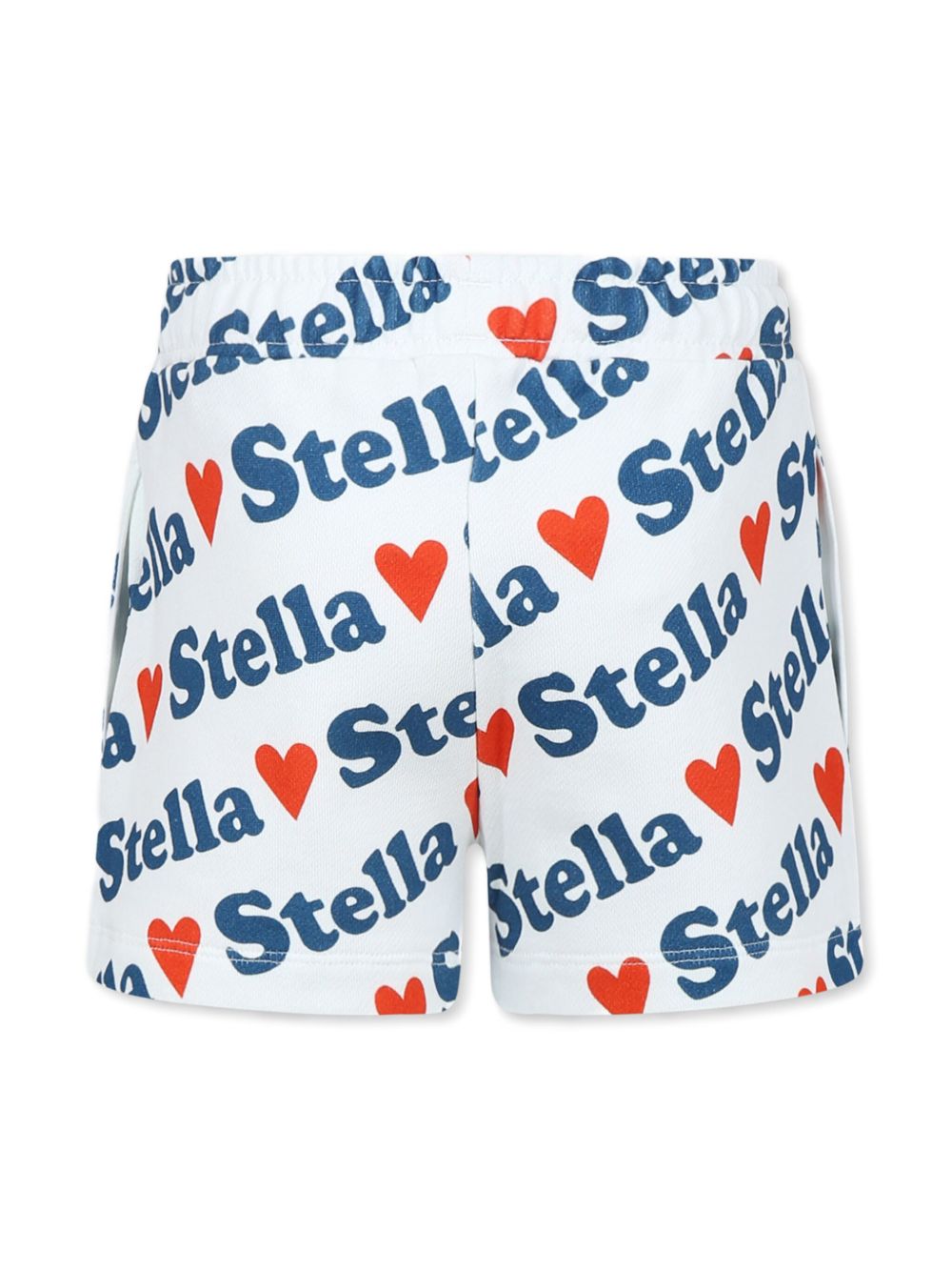 Stella McCartney Kids Shorts met logoprint - Wit