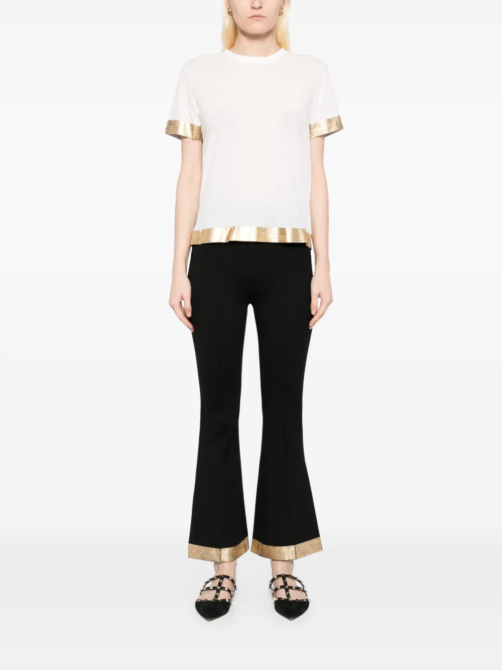 Cynthia Rowley T-shirt met afwerking - Wit