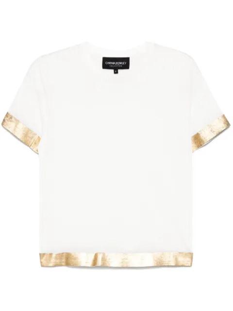 Cynthia Rowley foil-hem T-shirt
