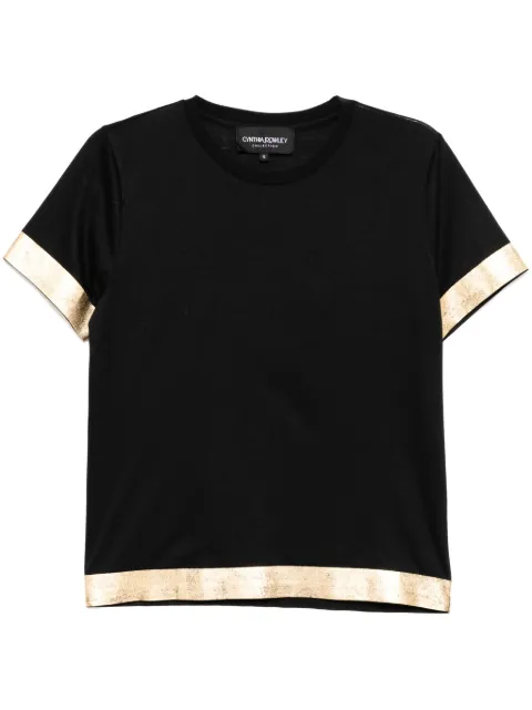 Cynthia Rowley foil-hem T-shirt