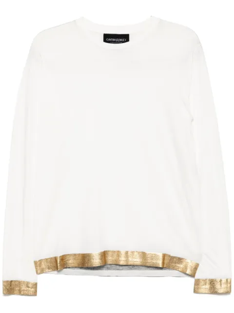 Cynthia Rowley playera manga larga