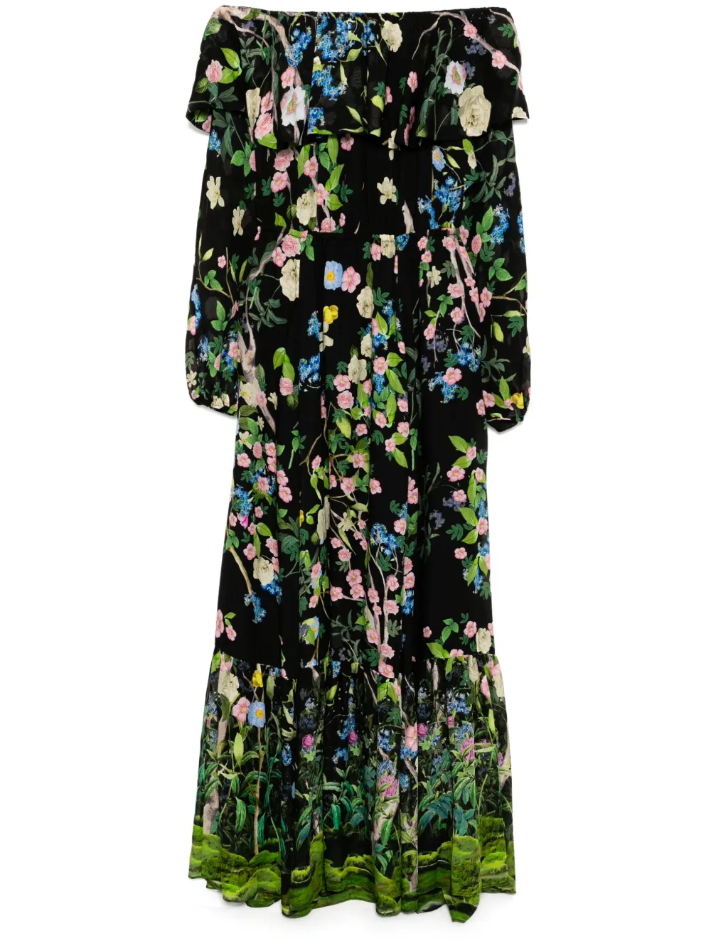 Shop Cynthia Rowley Silk Dress In Black