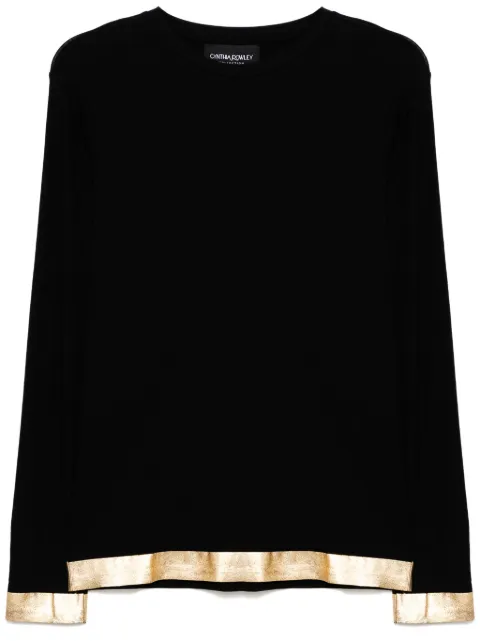 Cynthia Rowley playera manga larga