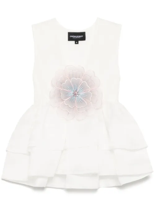 Haut à fleurs - Cynthia Rowley - Modalova
