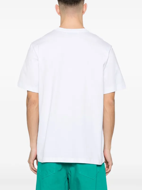 Tシャツ・カットソー MSGM T-SHIRT WITH EMBROIDERED LOGO (3040MM125_21707618) Round neck cotton T-shirt with embroidered logo - MSGM Official