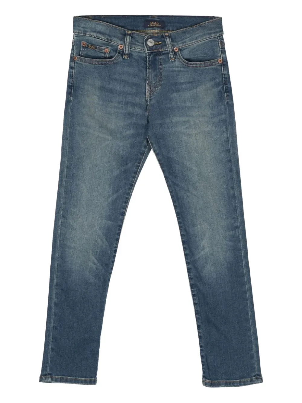 POLO RALPH LAUREN KIDS Eldridge bottom denim trousers - Blu