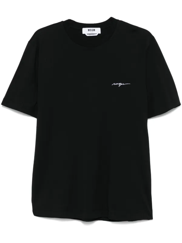 MSGM ロゴ Tシャツ | ブラック | FARFETCH JP