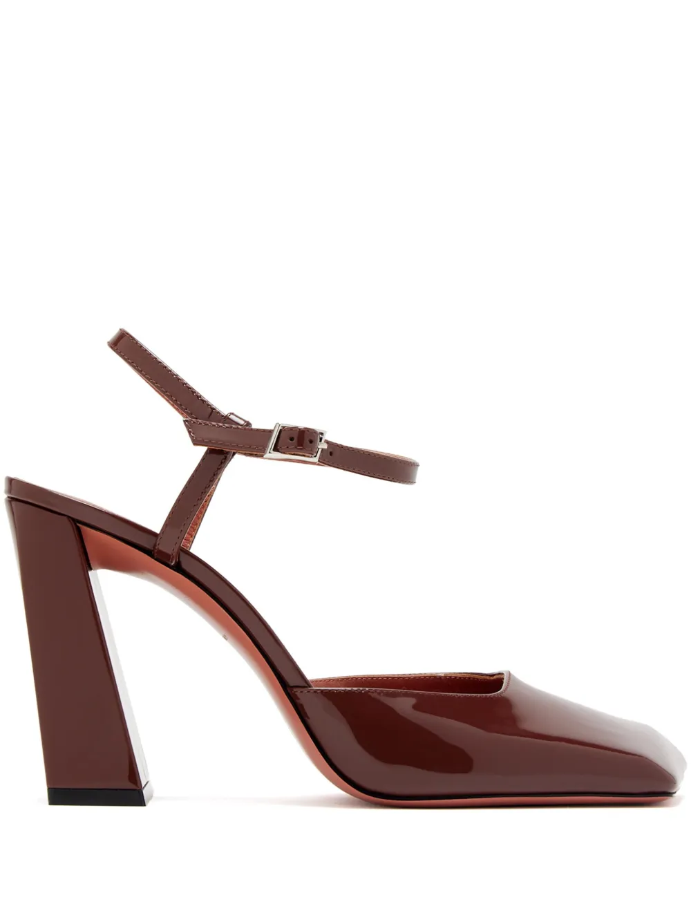 Amina Muaddi 95mm Charlotte pumps Brown