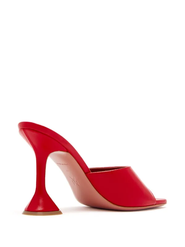 Amina Muaddi Lupita 95mm サンダル | レッド | FARFETCH JP