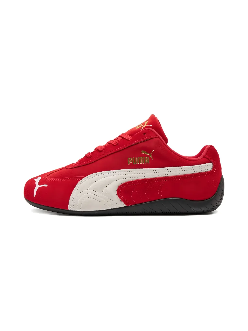 Puma Kids Speedcat suede sneakers Red