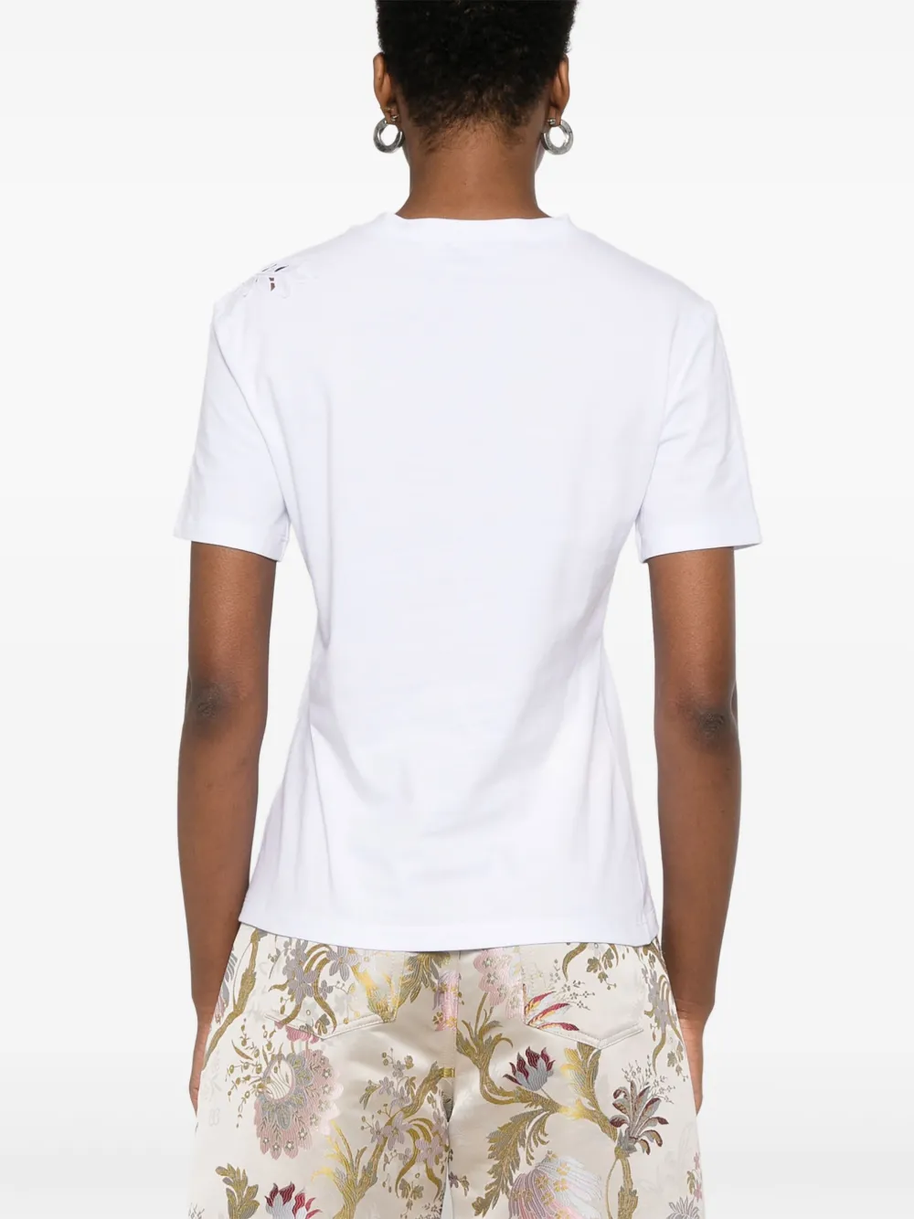 Ermanno Scervino T-shirt met kant Wit
