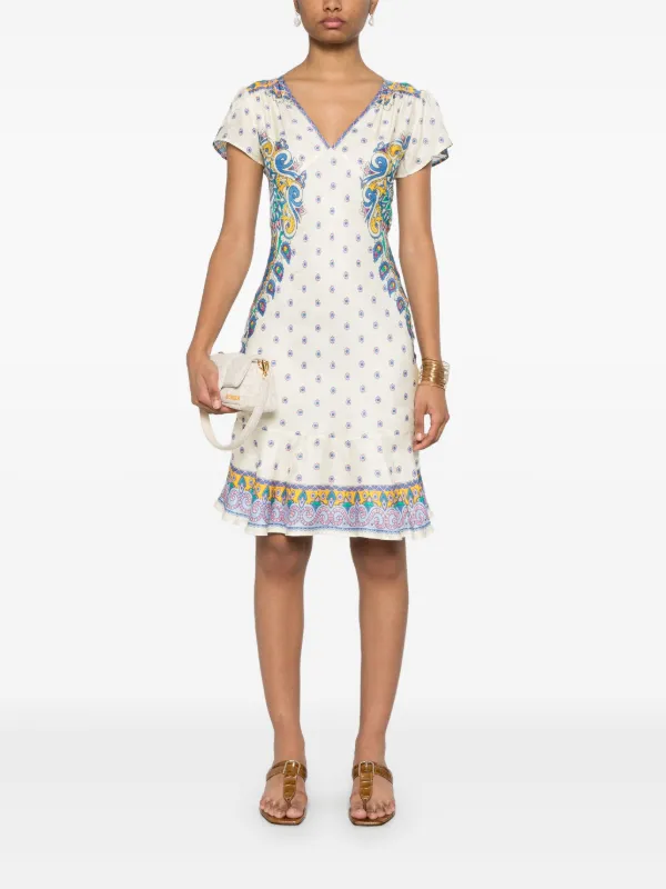 【ETRO】ペイズリー ドレス ETRO ペイズリー ドレス | レッド | FARFETCH JP