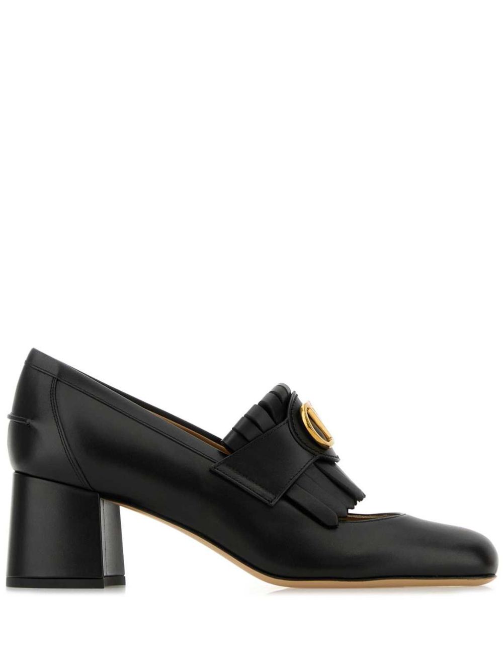 Valentino Garavani 55mm VLogo leather pumps Black