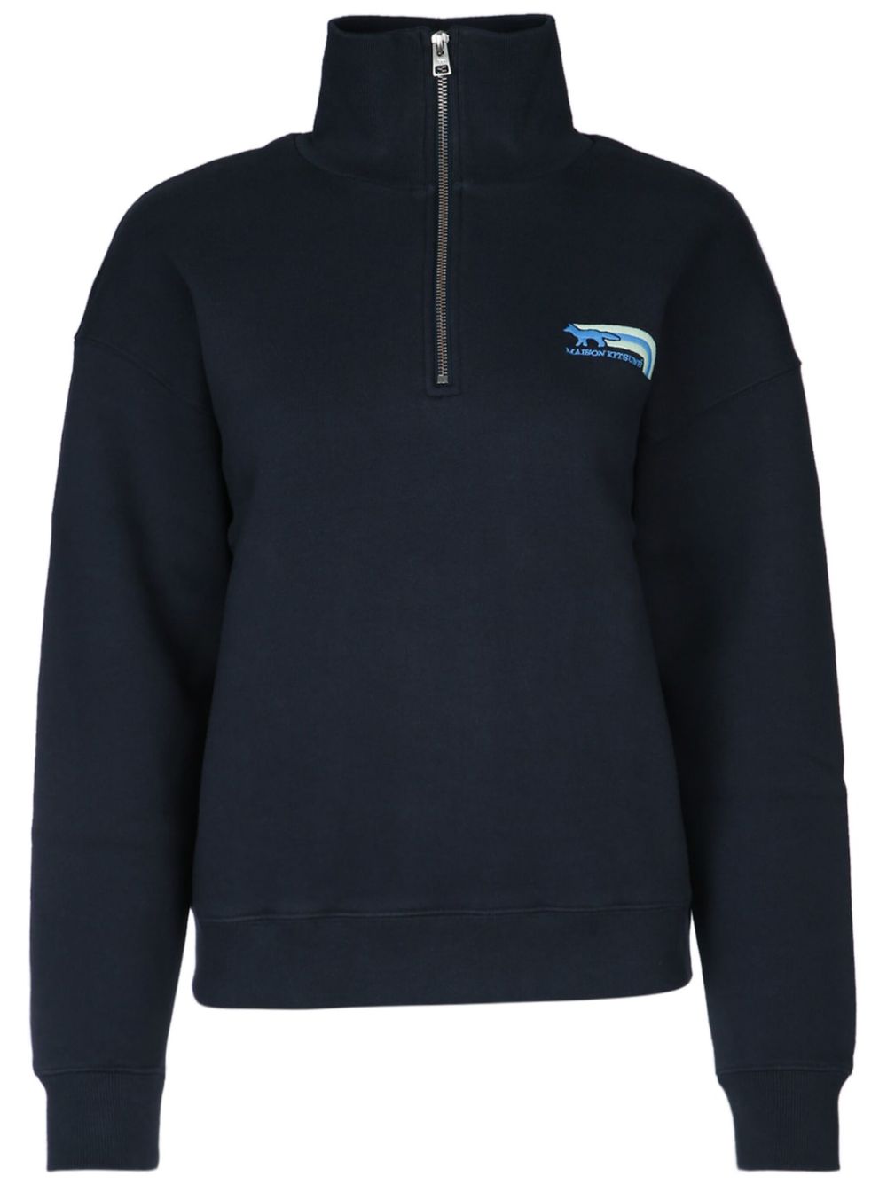 Maison Kitsuné embroidered sweatshirt - Blue