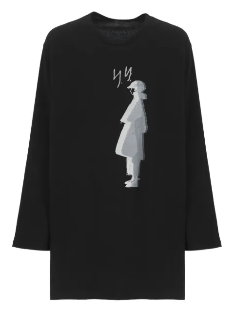 Yohji Yamamoto t-shirt à logo imprimé