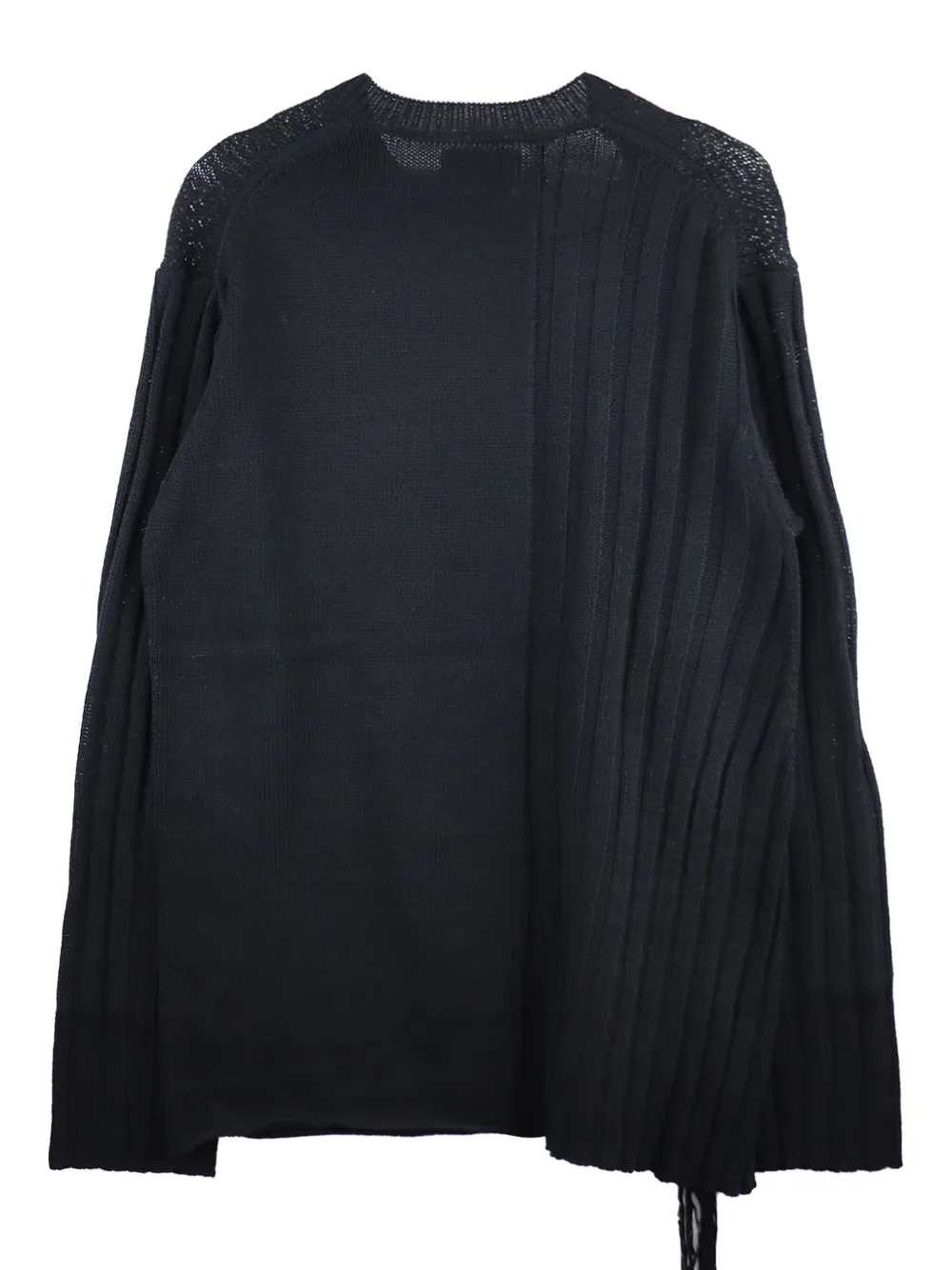 Yohji Yamamoto multi-drawstring sweater - Zwart