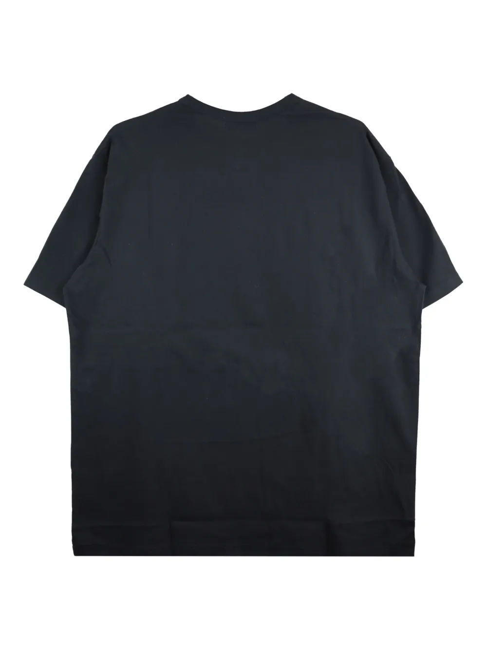 Yohji Yamamoto T-shirt met logoprint - Zwart