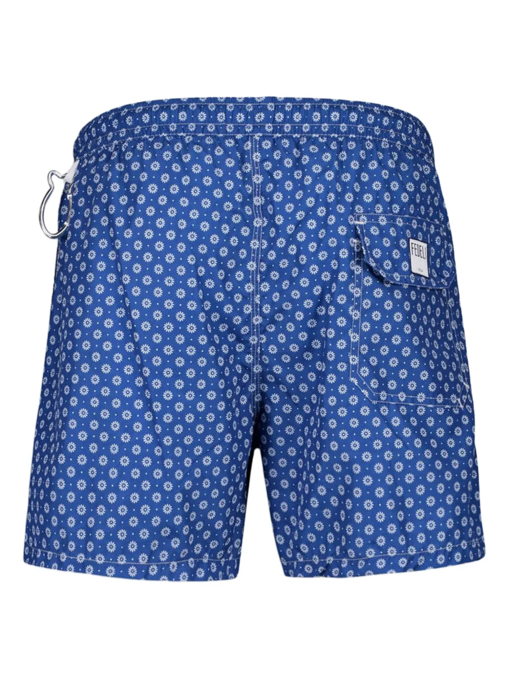 Fedeli flower-pattern swim trunk Blauw